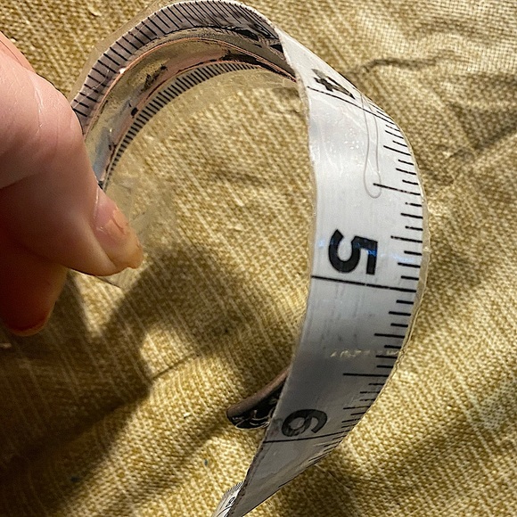 Sterling Silver Turquoise Engraved Bangle Cuff Vintage Bracelet - Picture 9 of 9